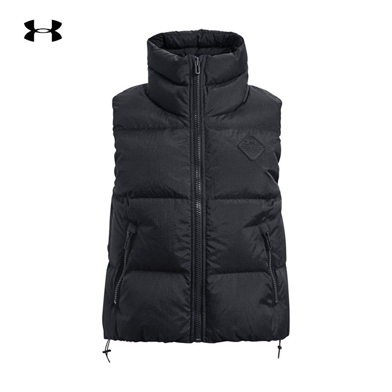 UA Under Armour Fall/Winter Women's New Casual Sports Warm Stand-Up Collar Down Vest Vest 1381660-001