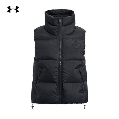 UA Under Armour Fall/Winter Women's New Casual Sports Warm Stand-Up Collar Down Vest Vest 1381660-001