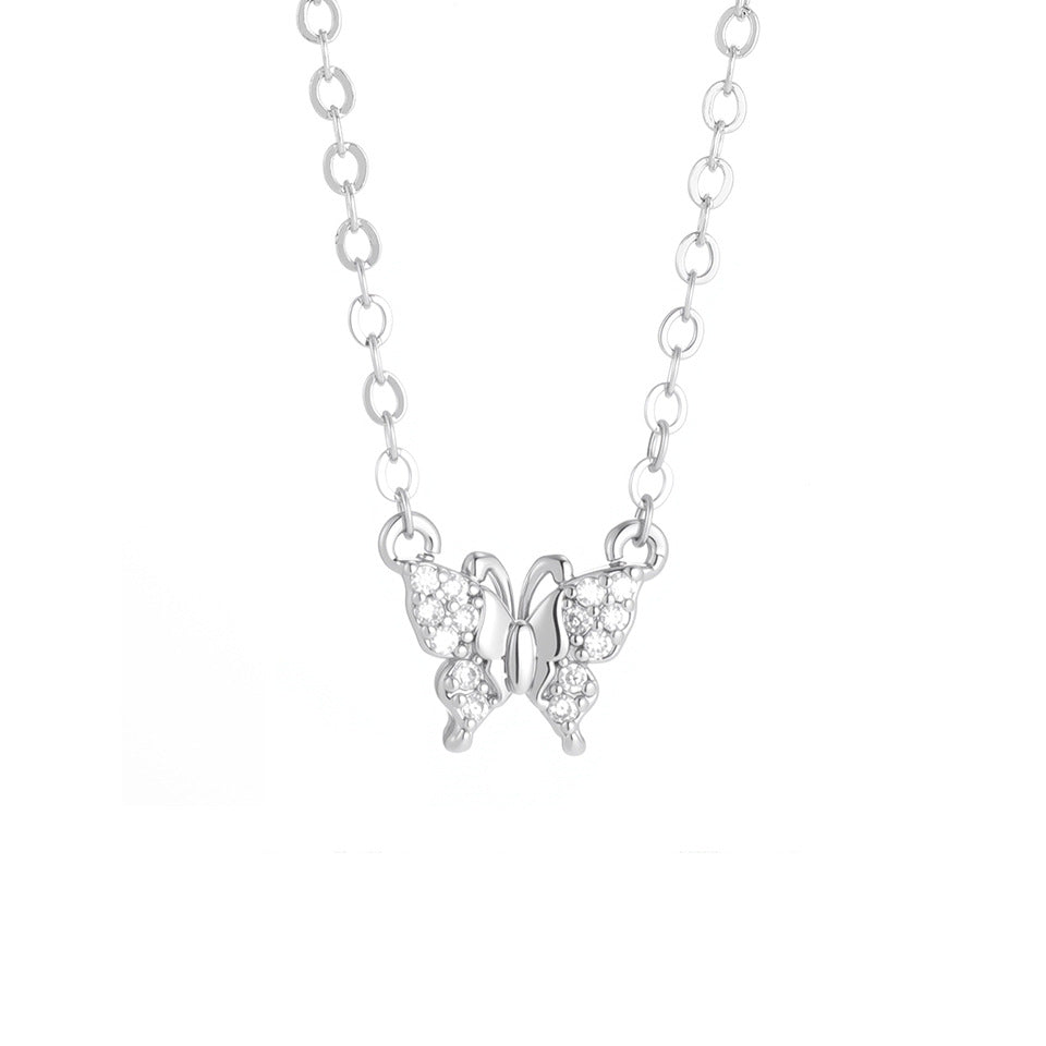 RAKOL Amazon Jewelry Set Copper Inlaid Zircon Rabbit Two-Piece Set Necklace Studs Amazon Classic Accessories for Women