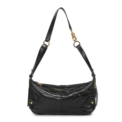 Cross-border shoulder bag, high-end diamond dumpling bag, fashionable and simple underarm bag, versatile commuter women's crossbody bag