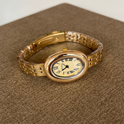 Manufacturer for foreign trade supply: best-selling trending bathtub oval women's watches, exquisite pre-owned small gold watches, quartz women's watches