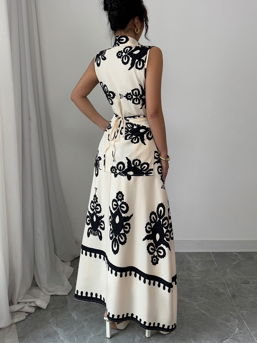 Elegância Global 2025: Conjunto de duas peças com alças finas, perfeito para resorts