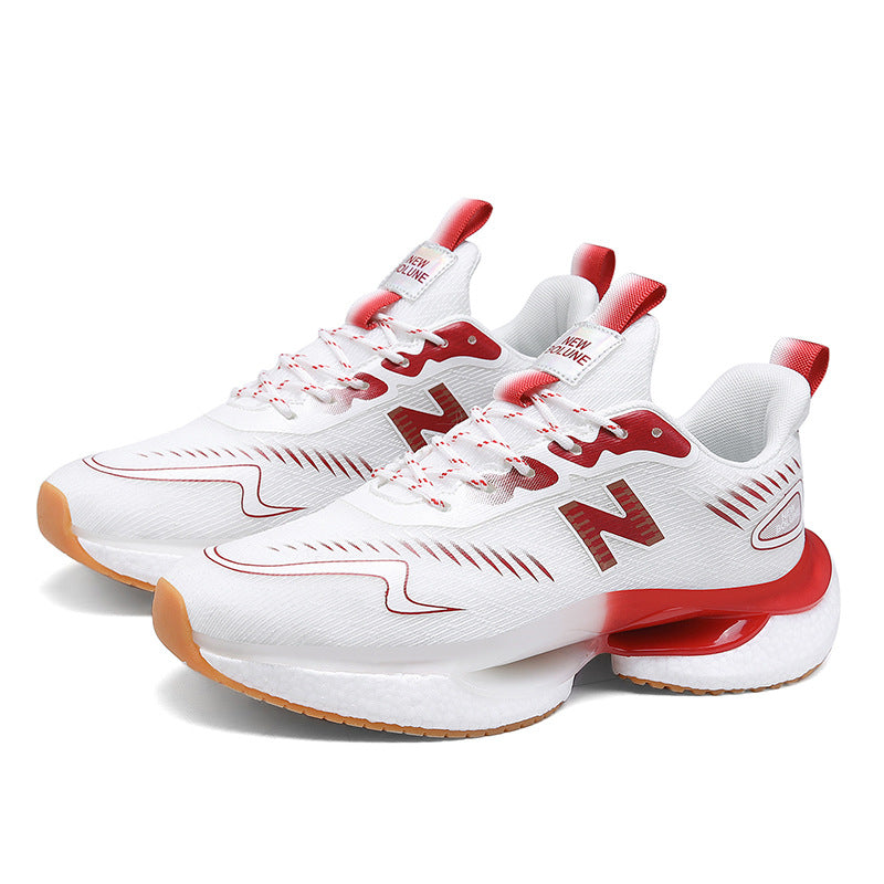 Primavera e outono New Balance Cool Run Teen Running Shoes verão Sapatos Masculinos Malha Respirável Absorção de Choque Leve Junior High School Casual