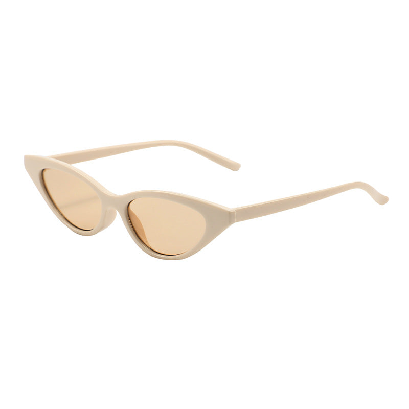 Slim Cat-Eye Sunglasses for Men, 2025 New Fashion European and American Sunglasses, Internet Celebrity Slimming Sunglasses for Women, High-End Feel