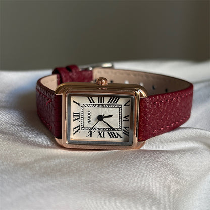Classic square Roman scale simple ins style junior high and high school students exquisite casual personality quartz manufacturer wholesale