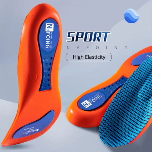 Orthopedic Sports Elasticity Insoles For Shoes Sole Unisex Technology Shock Absorption Breathable Running Insoles - Shopylife