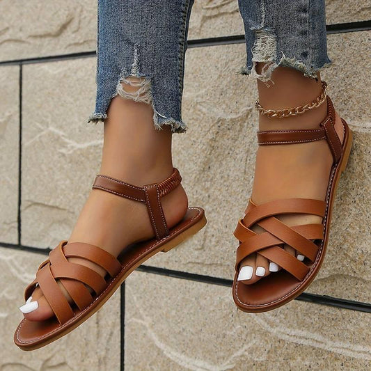 Vintage Flat Toe Sandals.