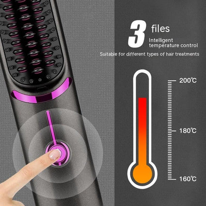 Wireless Straight Comb USB Charging Hairdressing Comb Rolls - Shopylife