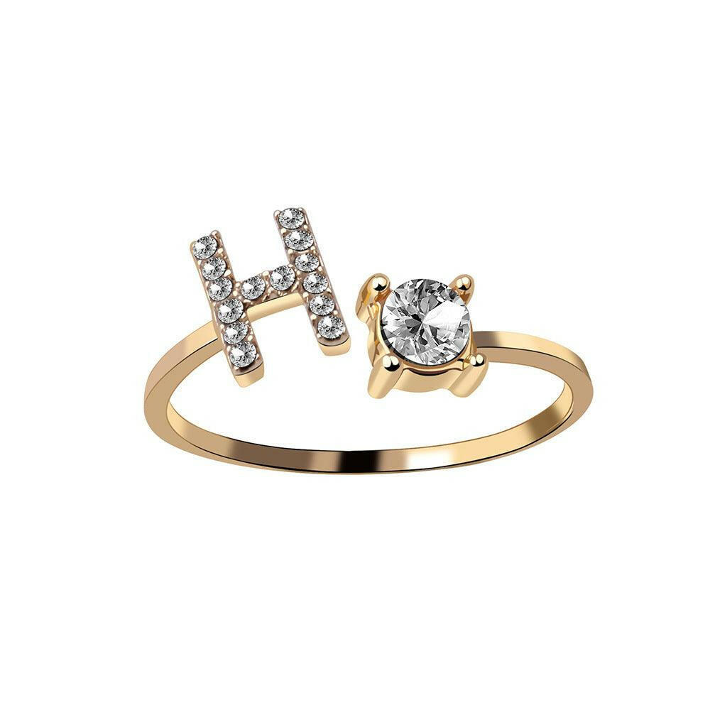 Sleek Letter Ring - Shopylife