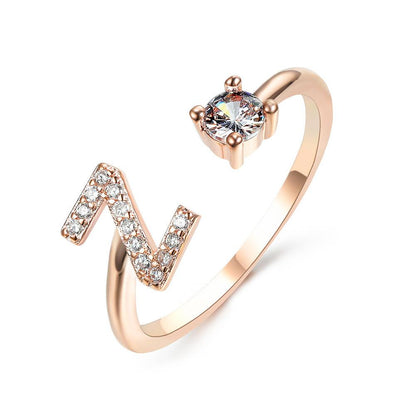 Sleek Letter Ring - Shopylife