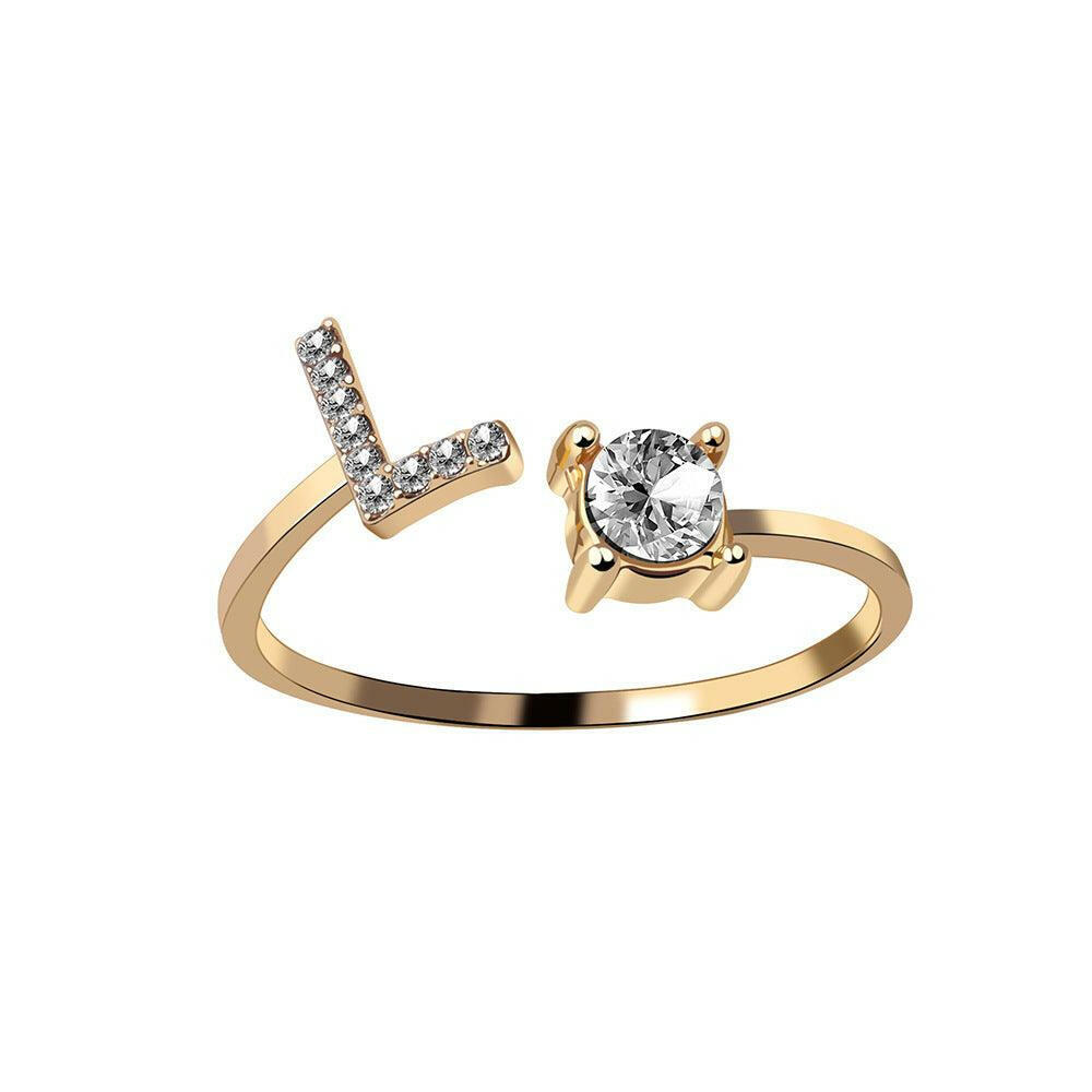 Sleek Letter Ring - Shopylife