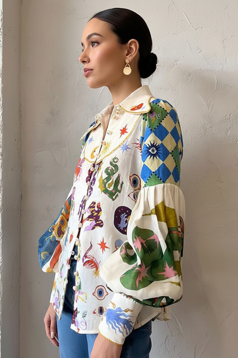 Modelo mista em perfil lateral