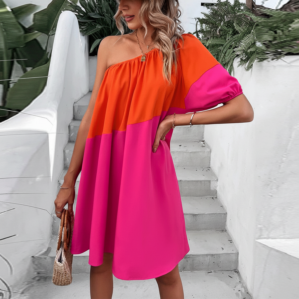 Imagem 6 - Modelo com vestido nas cores originais